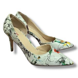 Just Fab Roza Floral Print Formal Holiday Pumps High Heels
